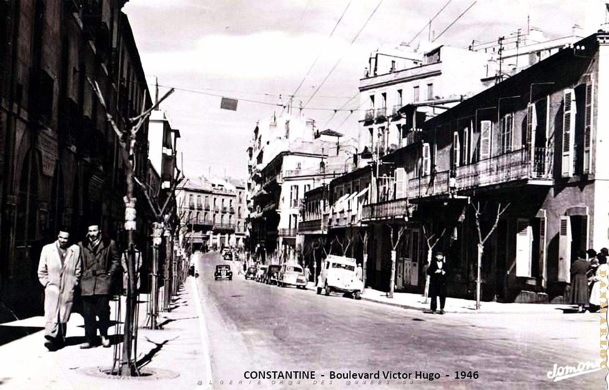 Constantine - Boulevard Victor Hugo en 1946.jpg